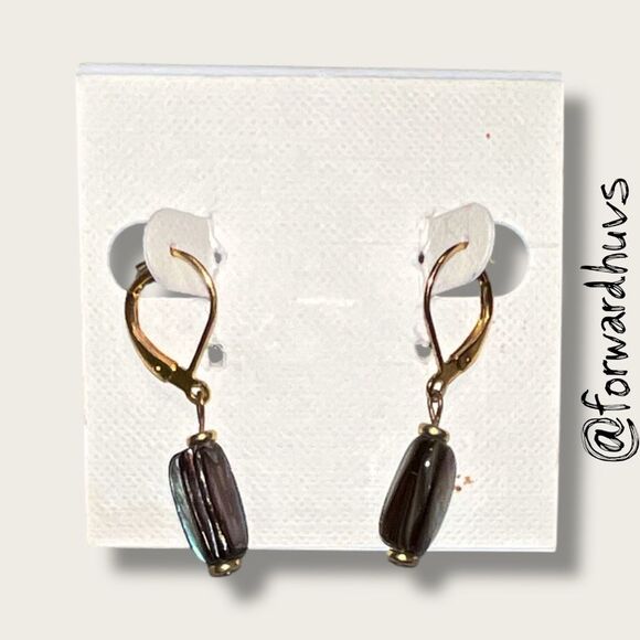 Bundle Sale 3 for $15 | Gold-Tone Leverbacks – Glossy Bead Drops - Picture 1 of 7